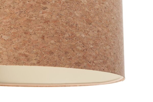 Boho Lampe à suspendre ronde E27 Ø 60 cm Liège Moderne Table à manger