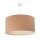 Boho Lampe à suspendre ronde E27 Ø 60 cm Liège Moderne Table à manger