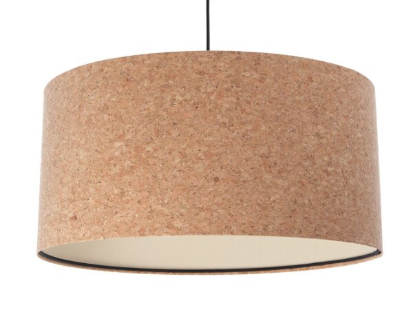 Suspension Liège Ø 30 cm E27 Naturel Noir Moderne Table de salle à manger