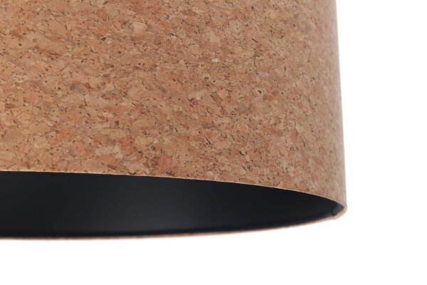 Suspension salle à manger E27 Ø 60 cm Naturel Noir Liège