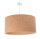 Suspension E27 Ø 50 cm ronde Nature Blanc Liège Moderne