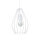 Lampe à suspendre avec prise blanche Cage Abat-jour 5,5 m de long