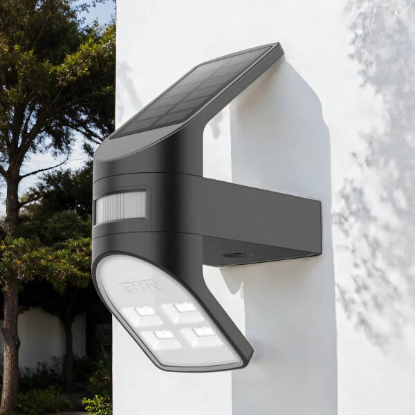 Lampe solaire détecteur de mouvement LED 4000 K jardin maison