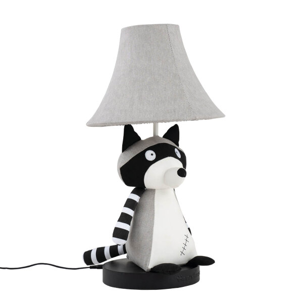 Lampe de table raton laveur 47 cm chambre denfant salon