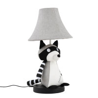 Lampe de table raton laveur 47 cm chambre denfant salon