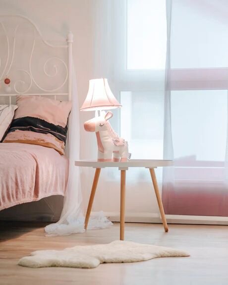 Lampe de table Licorne Rose 51 cm Chambre denfant