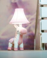 Lampe de table Licorne Rose 51 cm Chambre denfant