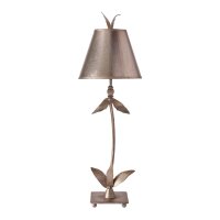 Lampadaire ELIF en feuille dargent H:76cm Lampe de sol