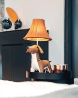 Lampe de table marron chien 48 cm chambre denfant salon