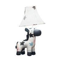 Lampe de table Cheval Blanc Rose Bleu 47cm Enfants Adultes