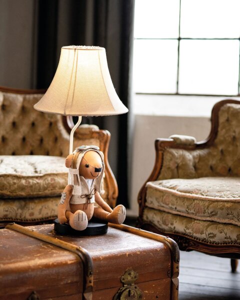 Lampe de table chambre denfant salon 61 cm ours avec LED