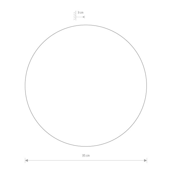 Applique LED noire métal plat 3000K 640lm
