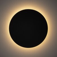 Applique LED noire métal plat 3000K 640lm
