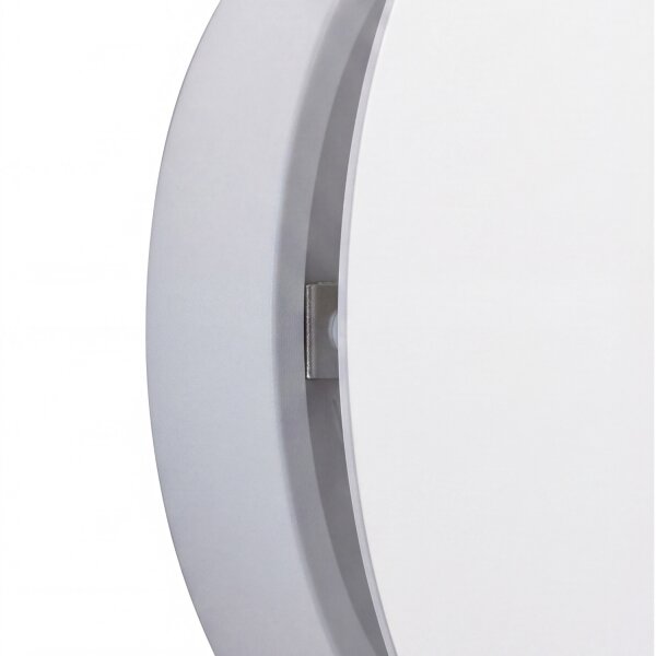Applique murale LED métal plat rond Ø15cm blanc