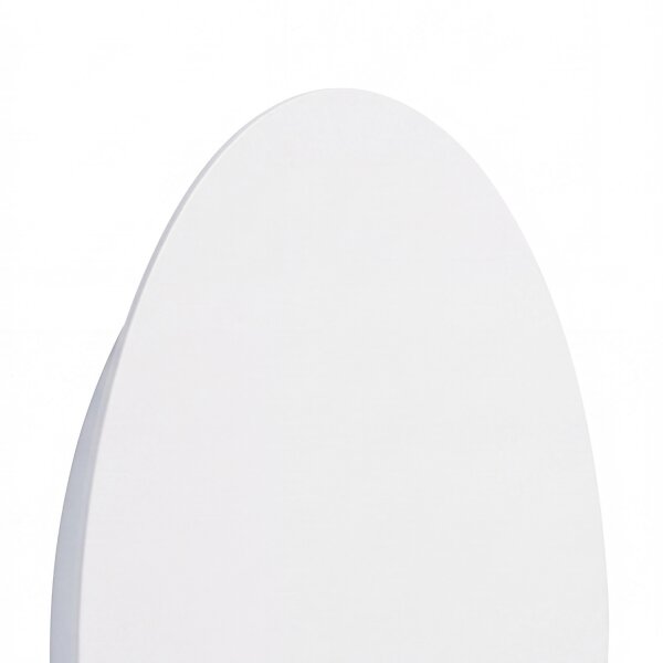 Applique murale LED métal plat rond Ø15cm blanc