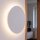 Applique murale LED métal plat rond Ø15cm blanc
