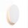 Applique murale LED métal plat rond Ø15cm blanc