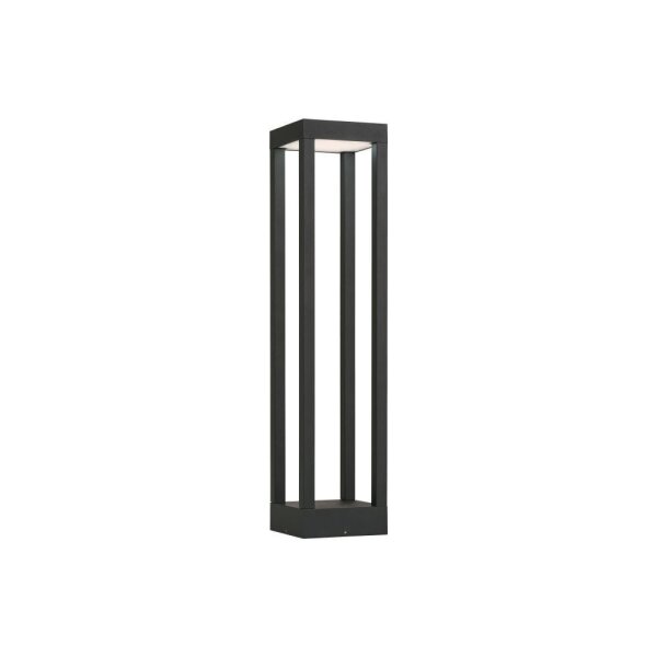 Lampe dallée LED noire 50 cm petite IP54 aluminium