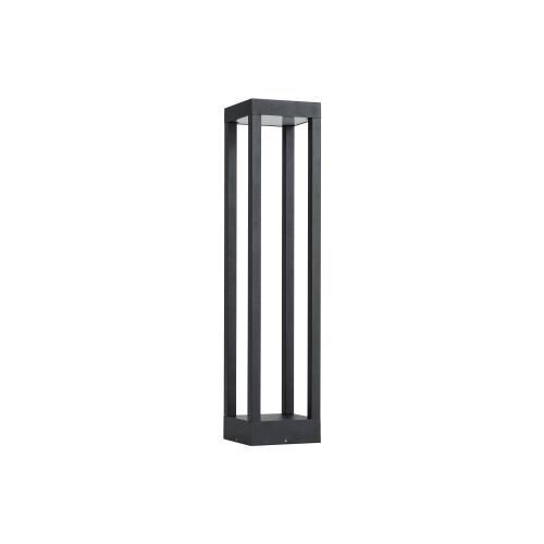 Lampe dallée LED noire 50 cm petite IP54 aluminium