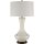 Lampe de table Blanc Rétro Métal Tissu 80 cm de haut E27