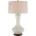 Lampe de table Blanc Rétro Métal Tissu 80 cm de haut E27