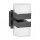 Applique murale LED extérieure Up Down carrée IP54 noire