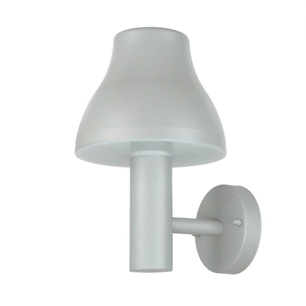 Lampe LED dextérieur murale argentée IP44 680 lm 3000 K