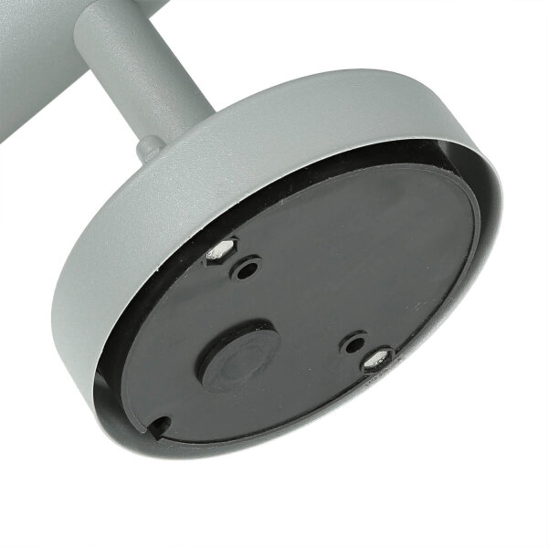 Lampe LED dextérieur murale argentée IP44 680 lm 3000 K