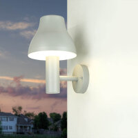 Lampe LED dextérieur murale argentée IP44...