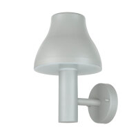 Lampe LED dextérieur murale argentée IP44...
