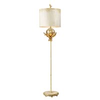 Lampadaire ELIF 163cm feuille dargent Lampe de sol