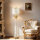 Lampadaire ELIF 163cm feuille dargent Lampe de sol