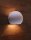 Applique murale pl&acirc;tre Up Down G9 blanc rond lumi&egrave;re indirecte