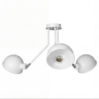 Spot de plafond blanc E27 rétro métal 3...