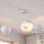 Spot de plafond blanc E27 rétro métal 3 flammes
