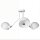 Spot de plafond blanc E27 rétro métal 3 flammes