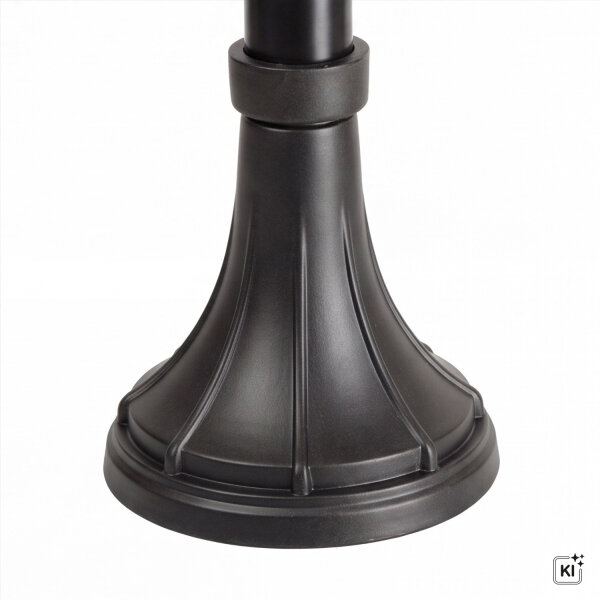 Lampe dextérieur Noir 166 cm Verre Métal Rustique élégant