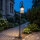 Lampe dextérieur Noir 166 cm Verre Métal Rustique élégant