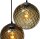 Suspension noir verre métal réglable jusquà 3,5 m