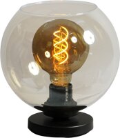 Lampe de table Boule Abat-jour Verre M&eacute;tal...