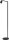 Lampadaire noir effet huile ajustable 135 cm GU10