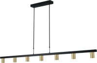 Grande lampe à suspendre 180 cm or noir 7 flammes...