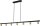 Grande lampe à suspendre 180 cm or noir 7 flammes GU10