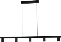 Lampe à suspendre métal noir 5 flammes 130...