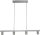 Suspension allongée métal 4 flammes 100 cm de large