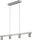 Suspension allongée métal 4 flammes 100 cm de large
