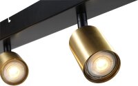 Spot Spot noir or 130 cm de long 5 flammes
