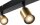 Spot Spot noir or 130 cm de long 5 flammes