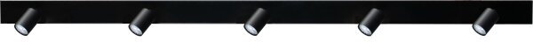 Spot de plafond salon métal longueur 180 cm noir