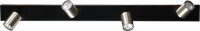 Projecteur de plafond 4 flammes 100 cm noir nickel ELSIE